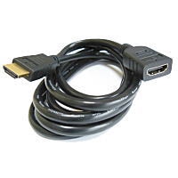 HDMI2.0モニタ延長ケーブルちょい延び HMB14M/Fシリーズ 1m (オス-メス)