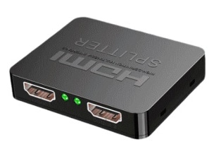 HDMIモニタ分配器/フルHD、4K60P対応/1入力2出力/延長対応