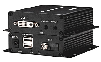 FCコネクタ採用/DVIモニタ/KB/マウスを光ケーブルで最大20km延長/DVIモニタKVMエクステンダー/505シリーズ/送受信器セット