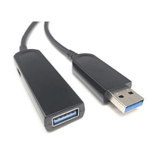 USB3.2 Gen2（USB3.1）対応/転送速度10Gbps/USB光ハイブリッド延長ケーブル 15m