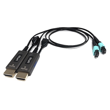 MPO光ケーブル使用HDMI ver2.1モニタエクステンダー/UFOS-HMシリーズ（送受信器セット）/TX6.1m-RX6.1m
