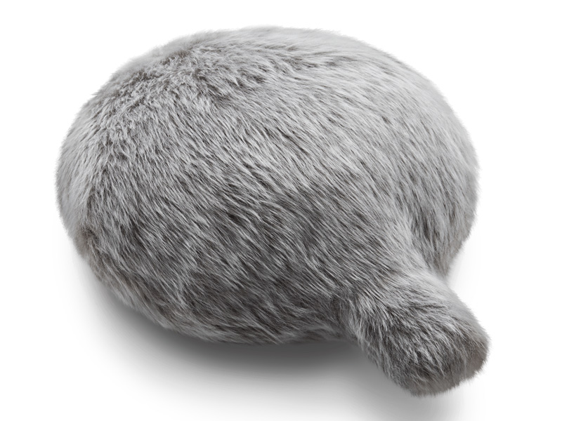 Petit Qoobo グリ(灰)