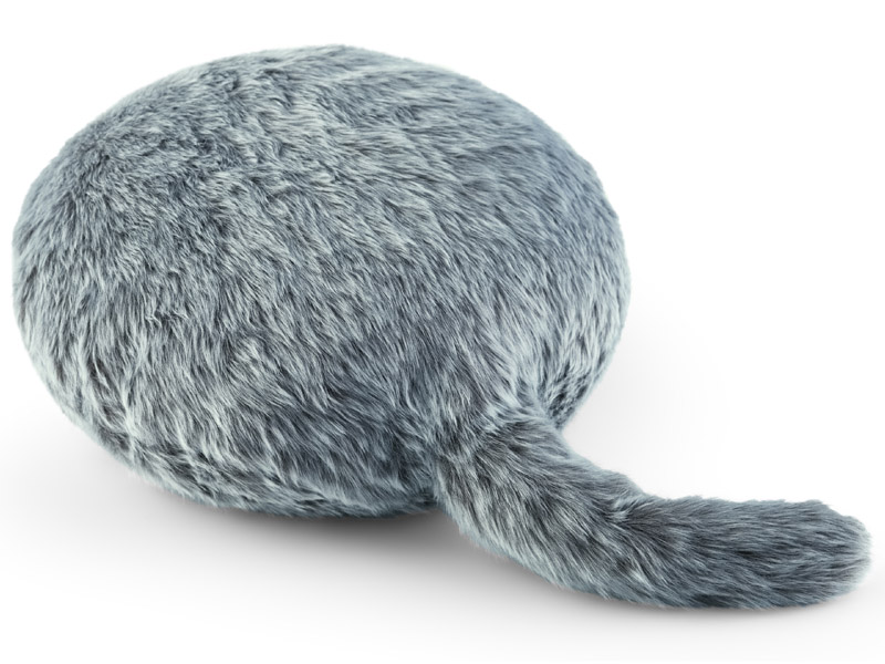 Qoobo ハスキーグレー