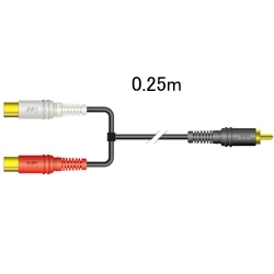 ピンジャックX2-ピンプラグ（0.25M）