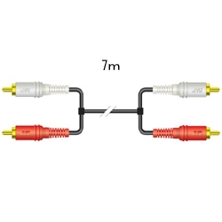接続コード ピンプラグ×2-ピンプラグ×2 7m