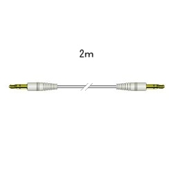 DAP用接続コードステレオミニプラグ-ステレオミニプラグ（2m）ホワイト