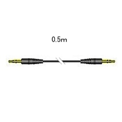 接続コードDAP用ステレオミニプラグ-ステレオミニプラグ0.5m（ブラック）