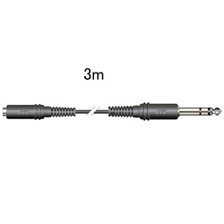 ステレオミニジャック-ステレオ標準プラグ 3M