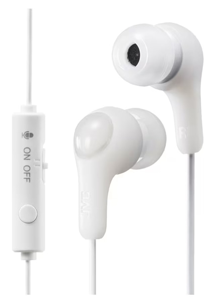 マイク付きインナーヘッドホン（ホワイト）