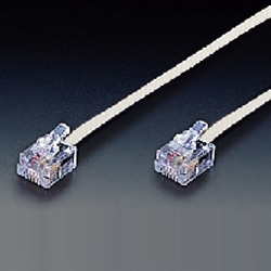 モジュラーコード 6極4芯タイプ(10M) 白色