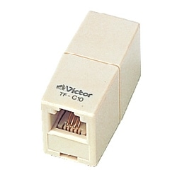 テレホンコネクター 6極4芯タイプ 白色