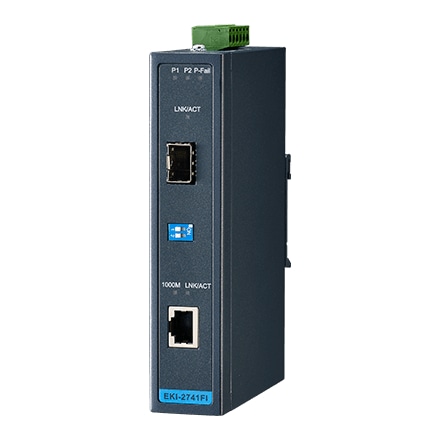 産業用コミュニケーションEKI ギガビットイーサネットからSFPへのファイバーコンバーター W/T