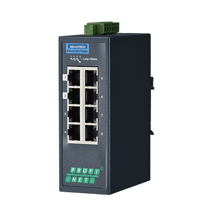 産業用コミュニケーションEKI 8-port Entry Level Managed Switch with PROFINET MRP Master