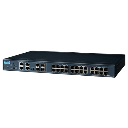 産業用コミュニケーションEKI 24G + 4G Combo Port PoE Managed Switch w/Wide Temp