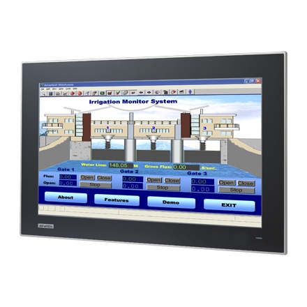 21.5インチ VGA LCDパネルマウントモニター 静電容量式（マルチタッチ）+ ACアダプタ・ケーブル