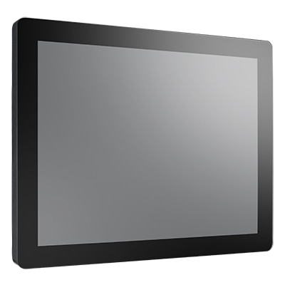 15インチ XGA対応 フルフラット対応静電容量方式マルチタッチモニター VGA DVI HDMI入力に対応 フロント IP54対応