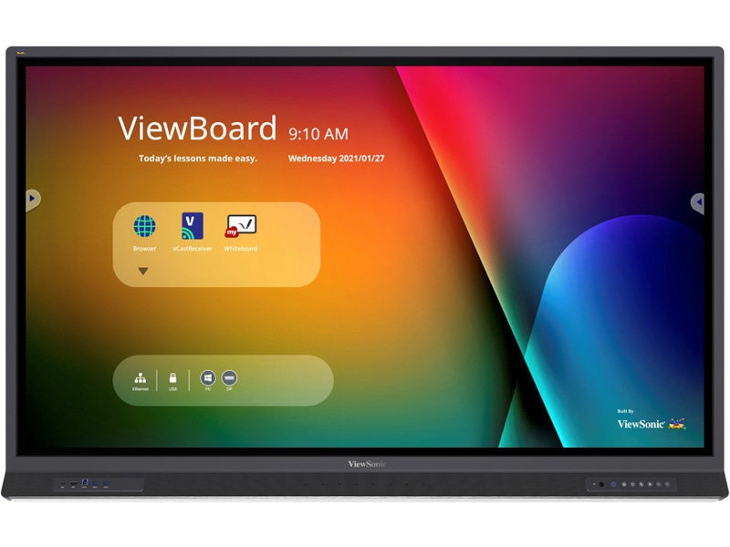 64.5インチワイド 4K UltraHD インタラクティブディスプレイ/3840×2160/RGB/VGA、RS-232、HDMI、DisplayPort/ブラック/スピーカー