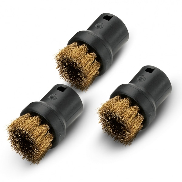 スチームクリーナーアクセサリー ブラシ3個組（真ちゅう製）