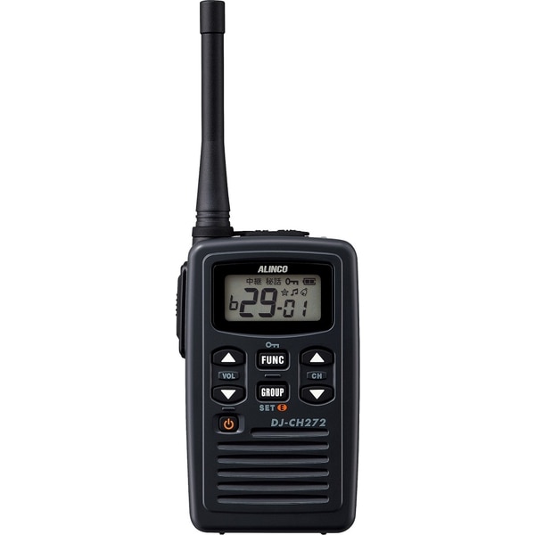 特定小電力トランシーバー 薄型 47ch ミドルアンテナ 充電セット付属 黒