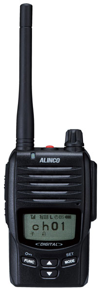 デジタル登録局RALCWI方式 ハンディトランシーバー 5W 大容量バッテリー