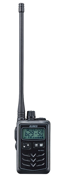 特定小電力トランシーバー 47ch 防水仕様 ロングアンテナ ブラック