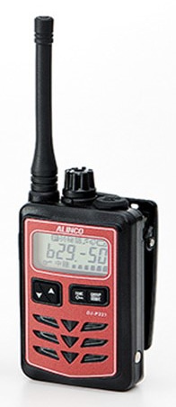 特定小電力トランシーバー 47ch 防水仕様 ミドルアンテナ レッド