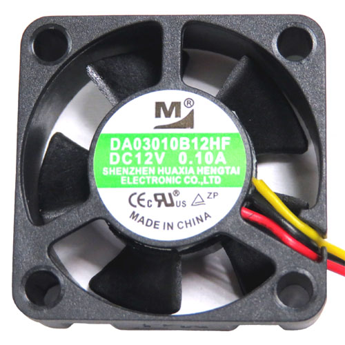 30mm角厚さ10mm DC12V Highスピードファン
