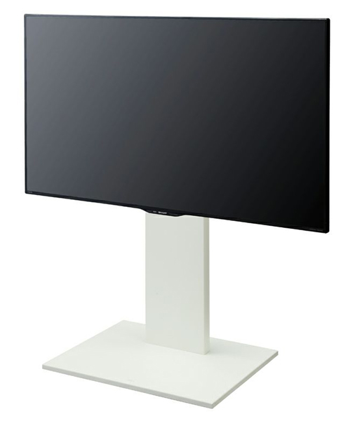 32～60型対応 WALL 自立式テレビスタンド V2 キャスターロータイプ サテンホワイト