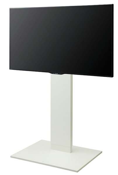 32～60型対応 WALL 自立式テレビスタンド V2 キャスターハイタイプ サテンホワイト