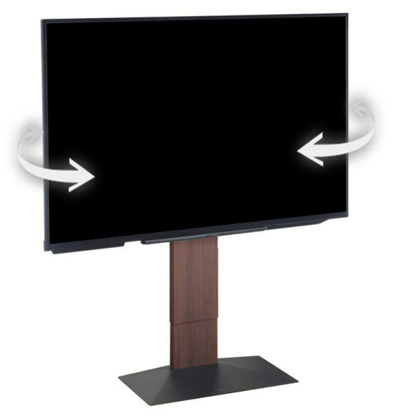 32～80型対応 首振り機能付き WALL テレビスタンド V3 SW ロータイプ ウォールナット