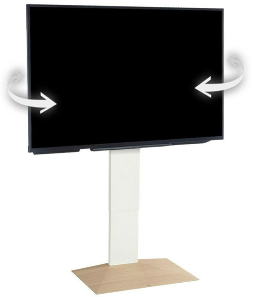 32～80型対応 首振り機能付き WALL テレビスタンド V3 SW ハイタイプ ホワイトオークベース