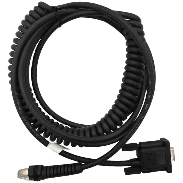 PowerScanシリーズ用RS232Cコイルケーブル 3.6m