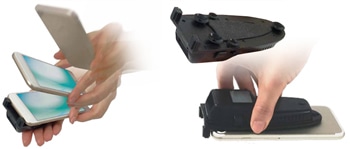 スマートフォン着脱式バーコードリーダー