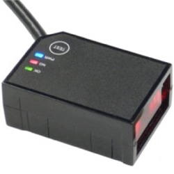 親指サイズ定置式CCDバーコードスキャナ、RS232/USB、10P10C