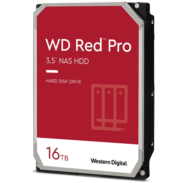 WD Red Proシリーズ 3.5インチ内蔵HDD NAS用 16TB SATA6Gb/s 5年保証 WD161KFGX