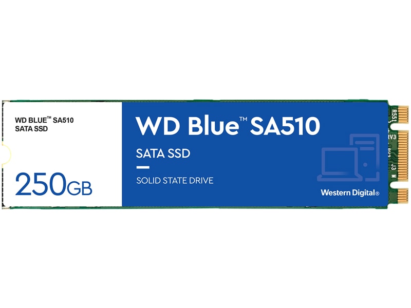 WD Blue SA510 SATA接続 M.2 SSD 250GB 5年保証 WDS250G3B0B