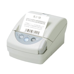 紙幅58mm据え置きタイプライン印字方式小型サーマルプリンタ(シリアル・QRコード対応)