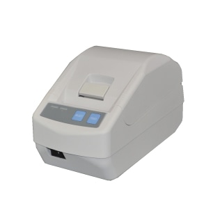 紙幅58mm据え置きタイプライン印字方式高速小型サーマルプリンタ（シリアル9ピン・USB） ケース色：白