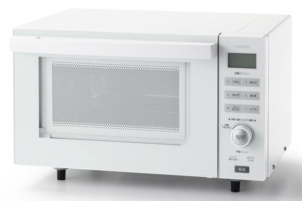 センサー付フラットオーブンレンジ ホワイト