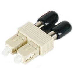 SC⇔ST 光ファイバコネクタ変換アダプタ（マルチモード用）/グレー