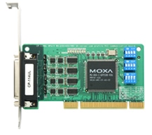 4ポート RS-232C/422/485 ユニバーサルPCIボード、ロープロファイル DB9（オス）ケーブル付