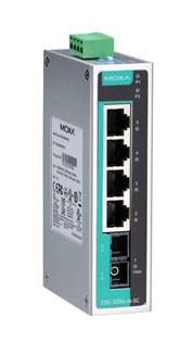 アンマネージドスイッチ、4xRJ45 1xシングルSC、Tモデル