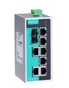 アンマネージドスイッチ、7xRJ45 1xマルチST、Tモデル