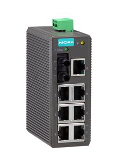 アンマネージドスイッチ、7xRJ45 1xマルチST