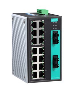 アンマネージドスイッチ、14xRJ45 2xマルチST