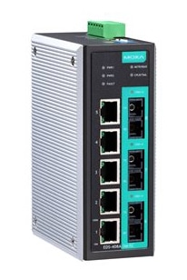 マネージドスイッチ、5xRJ45 2xマルチSC 1xシングルSC