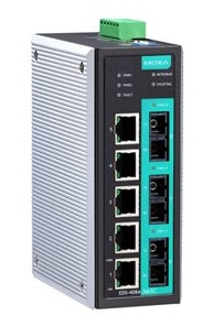 マネージドスイッチ、5xRJ45 3xシングルSC、Tモデル