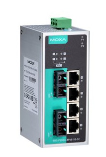 アンマネージドスイッチ、2xマルチSC 4xPoEポート