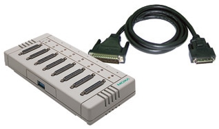 8ポート RS-232C接続ボックス （DB25メス、サージ保護）/ボード側VHDCI68