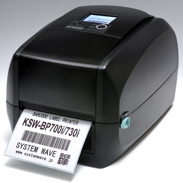 ラベルプリンタ 熱転写/感熱両用 200dpi標準機 モニター付き